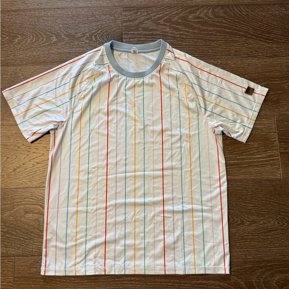 Fila Men's White Striped Tee